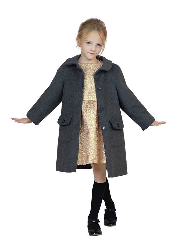 Custom made children warm wool coat